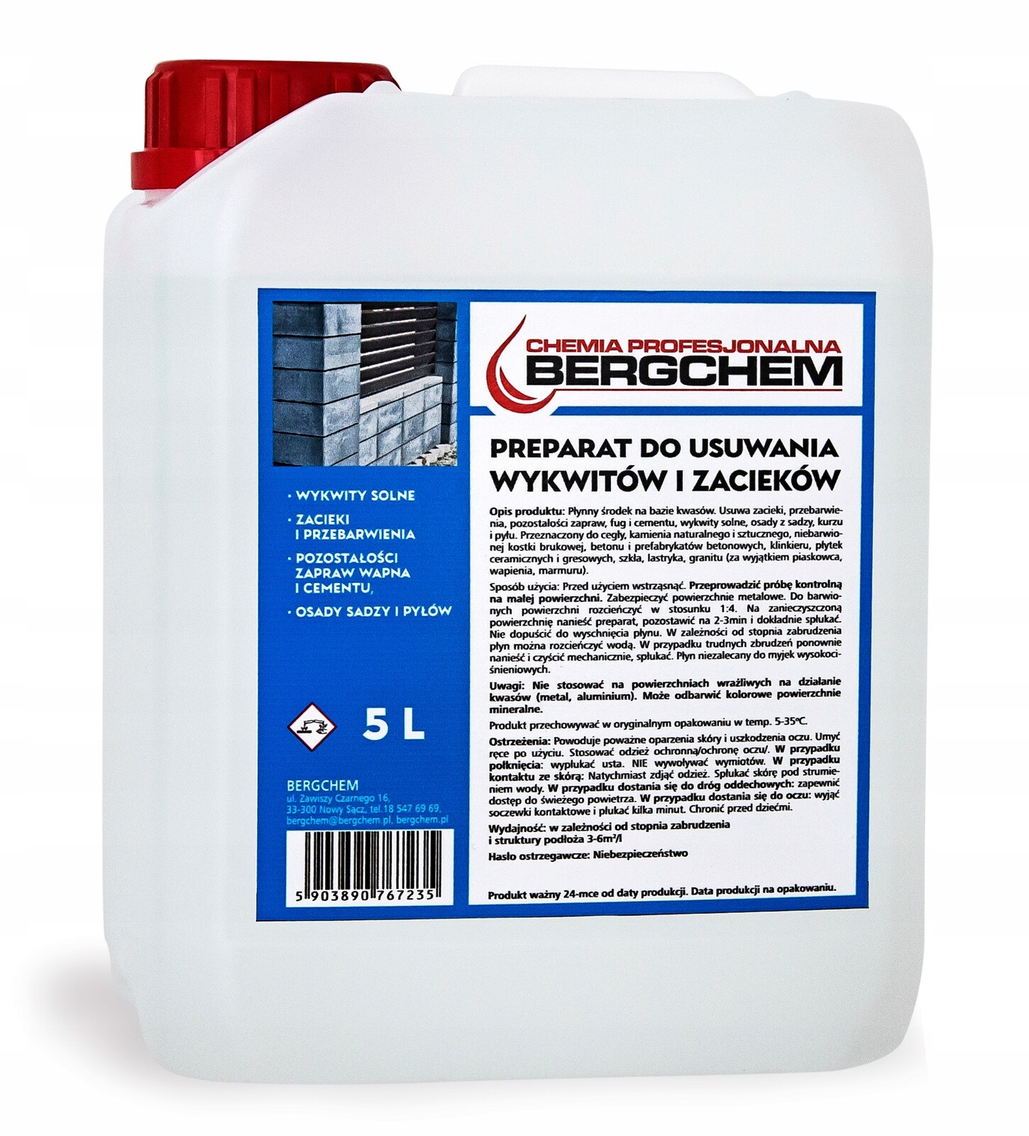 Přípravek Na Odstraňování Výkvětů A Skvrn 5 L