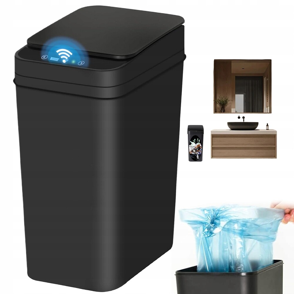 Automatický Odpadkový Koš Do Koupelny Pro Toalety 12L Bezdotykový Se Senzorem