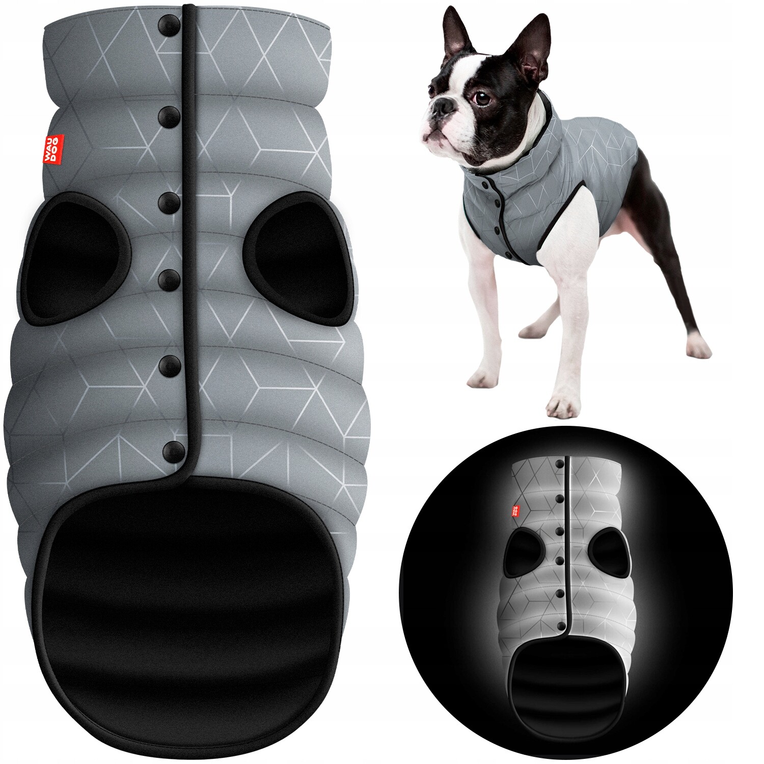 Reflexní bunda pro psa, vícesezónní, teplá, Xxs/xs (XS30)