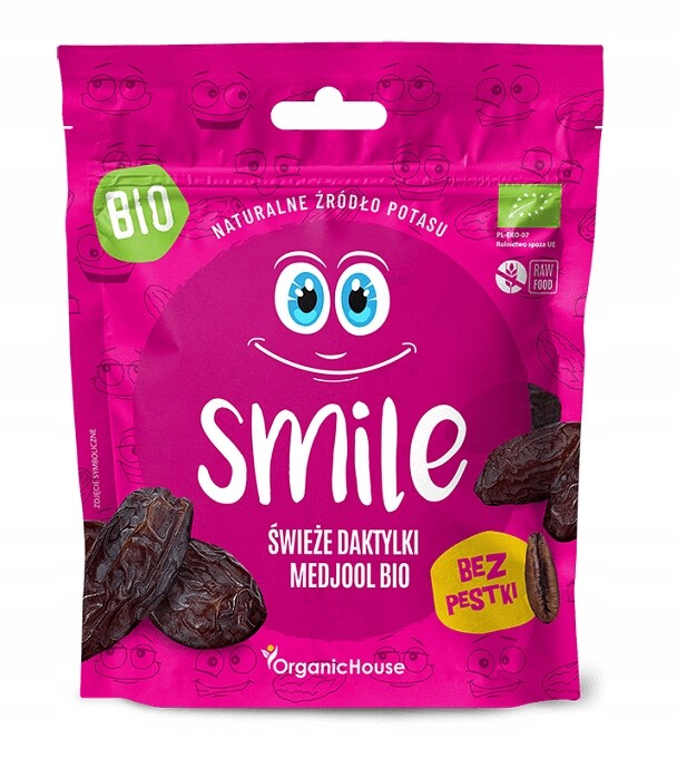 Smile Medjool Čerstvé Datle Bez Pecek Bez Lepku, Bio 100 g