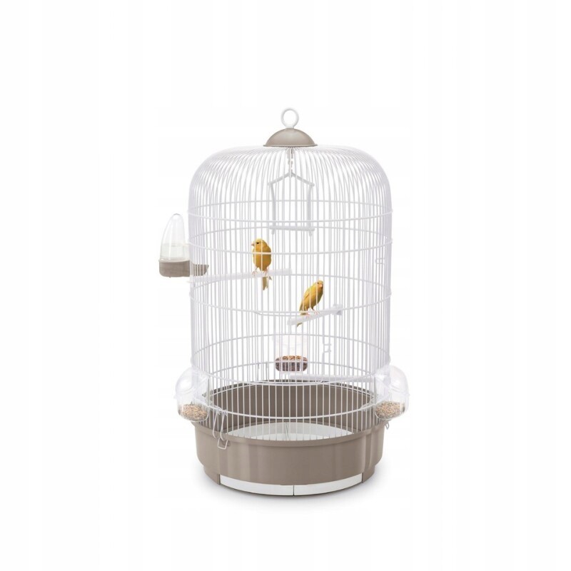 Luna, klec pro ptáky, bílá/tmavě béžová, 40 x 63,5 cm