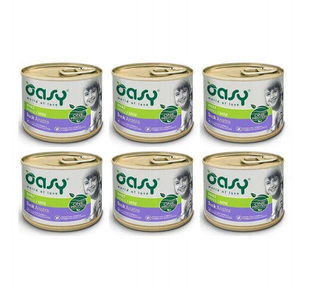 Oasy One Protein Adult Mini Kachna 6x200g