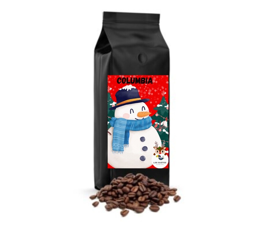 Káva zrnková 1 kg Kolumbie Supremo Vánoční