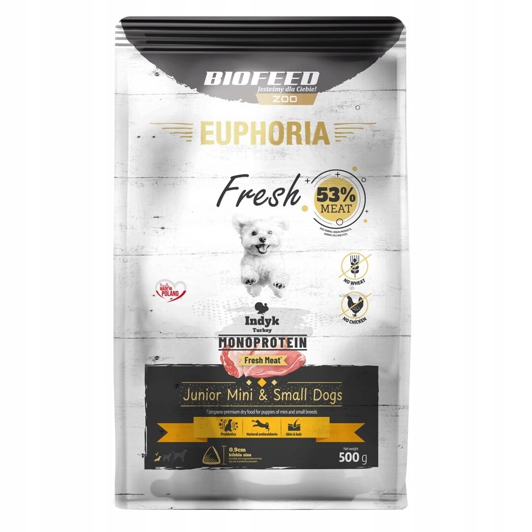 Biofeed Euphoria čerstvé maso junior krůta mono sx/s 0,5 kg