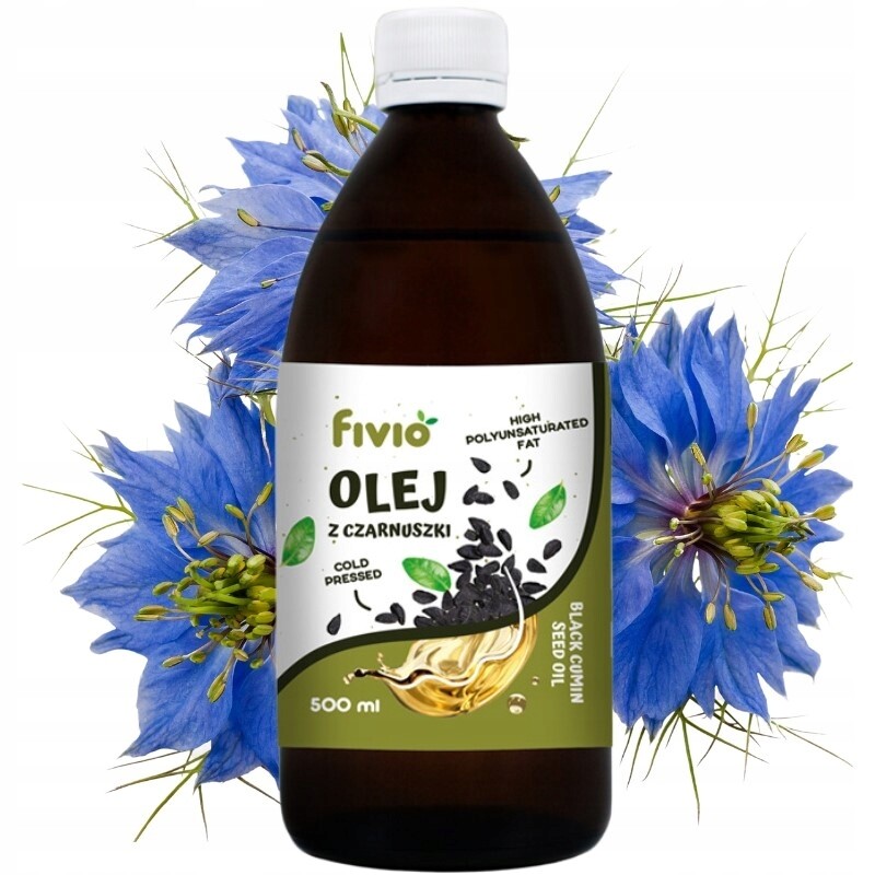 Fivio Olej z černého kmínu za studena lisovaný 500 ml