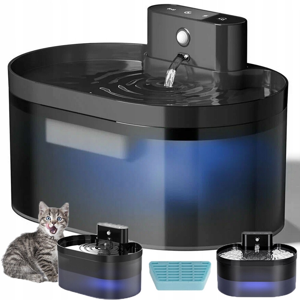 Dávkovač Vody Pro Pro Kočky 2,2 L, Fontána Pro Domácí Zvířata, Senzor