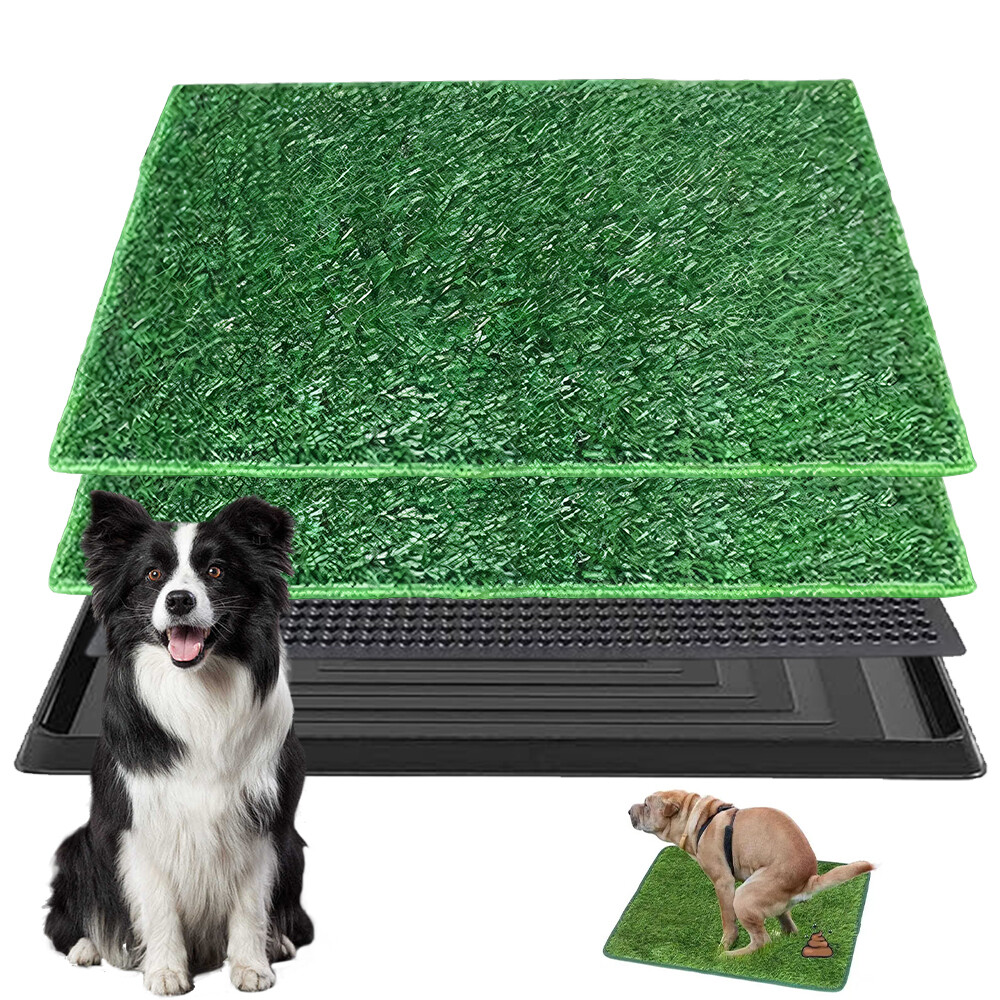Záchody S Trávou Pro Psa, Toaleta Pro Štěňata, Podložka 76*51 CM S Podnosem