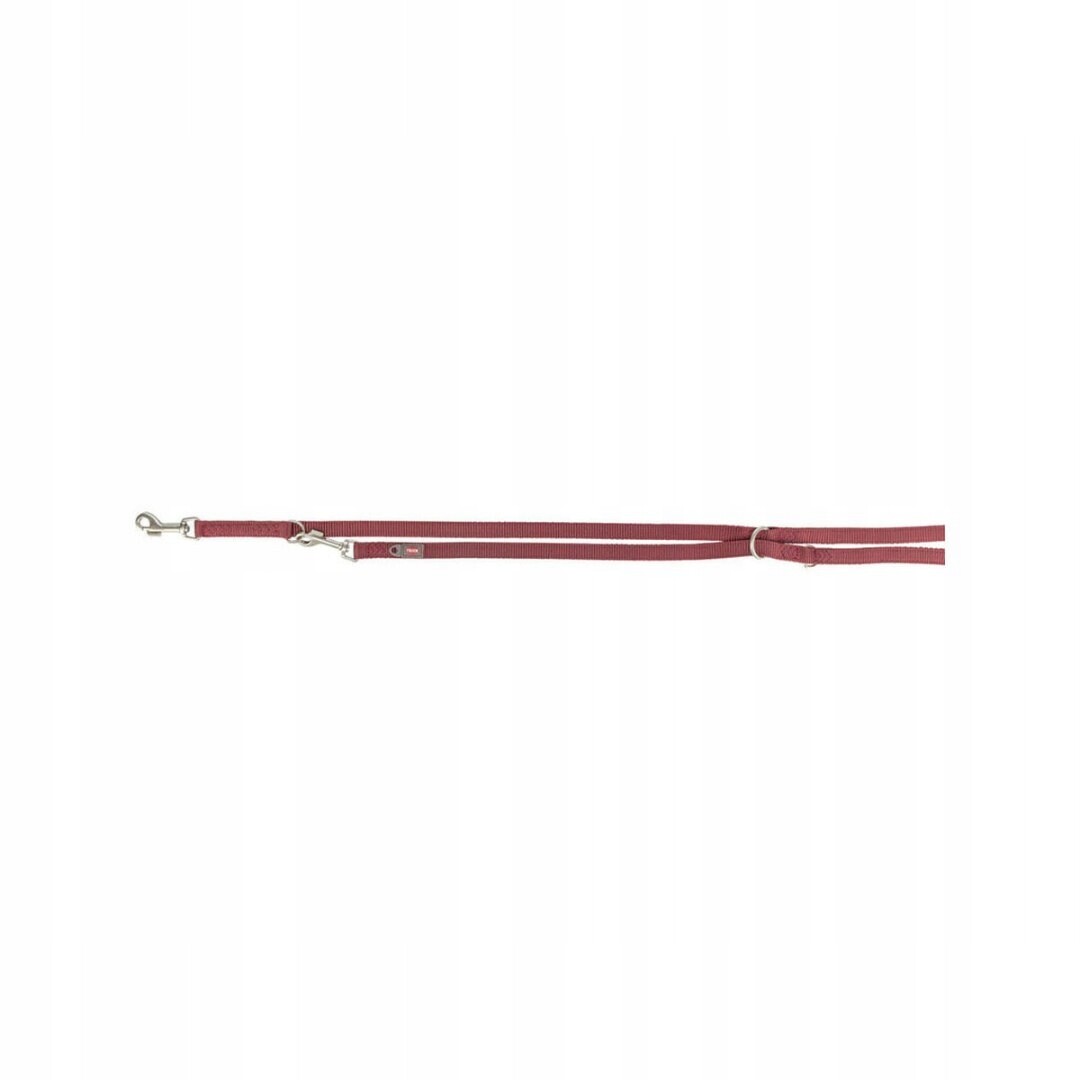 Trixie Premium dvouvrstvé nastavitelné vodítko, sangria - Größe XS - S: 200 cm lang, 15 mm breit