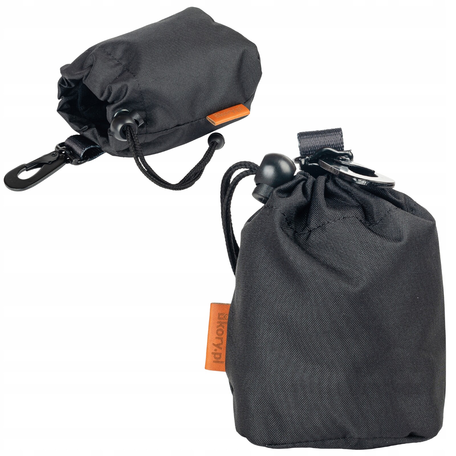 Černá Látková taška na pamlsky pro psy Ukory Klasická