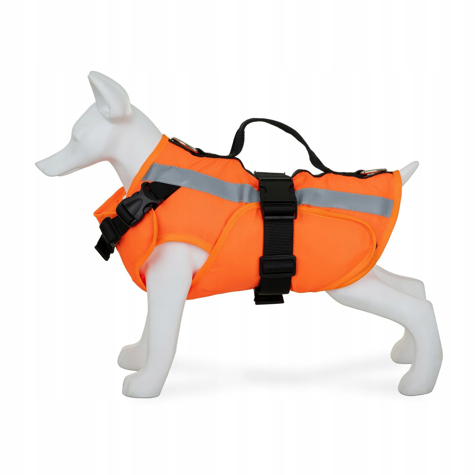 Barry King Záchranná vesta pro psa M oranžová, materiál Oxford