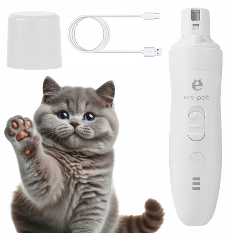 Elektrický Pilník Na Drápky pro kočky Bezdrátová Led bruska Els Pet