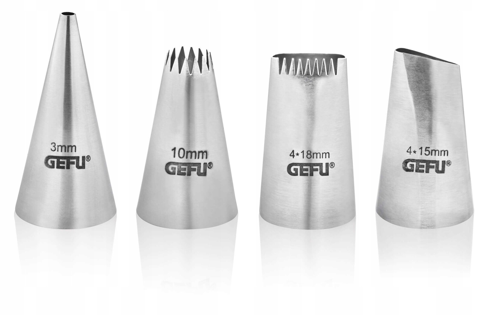 Dekorativní sada Gefu Decore – 4 nástavce na koláče