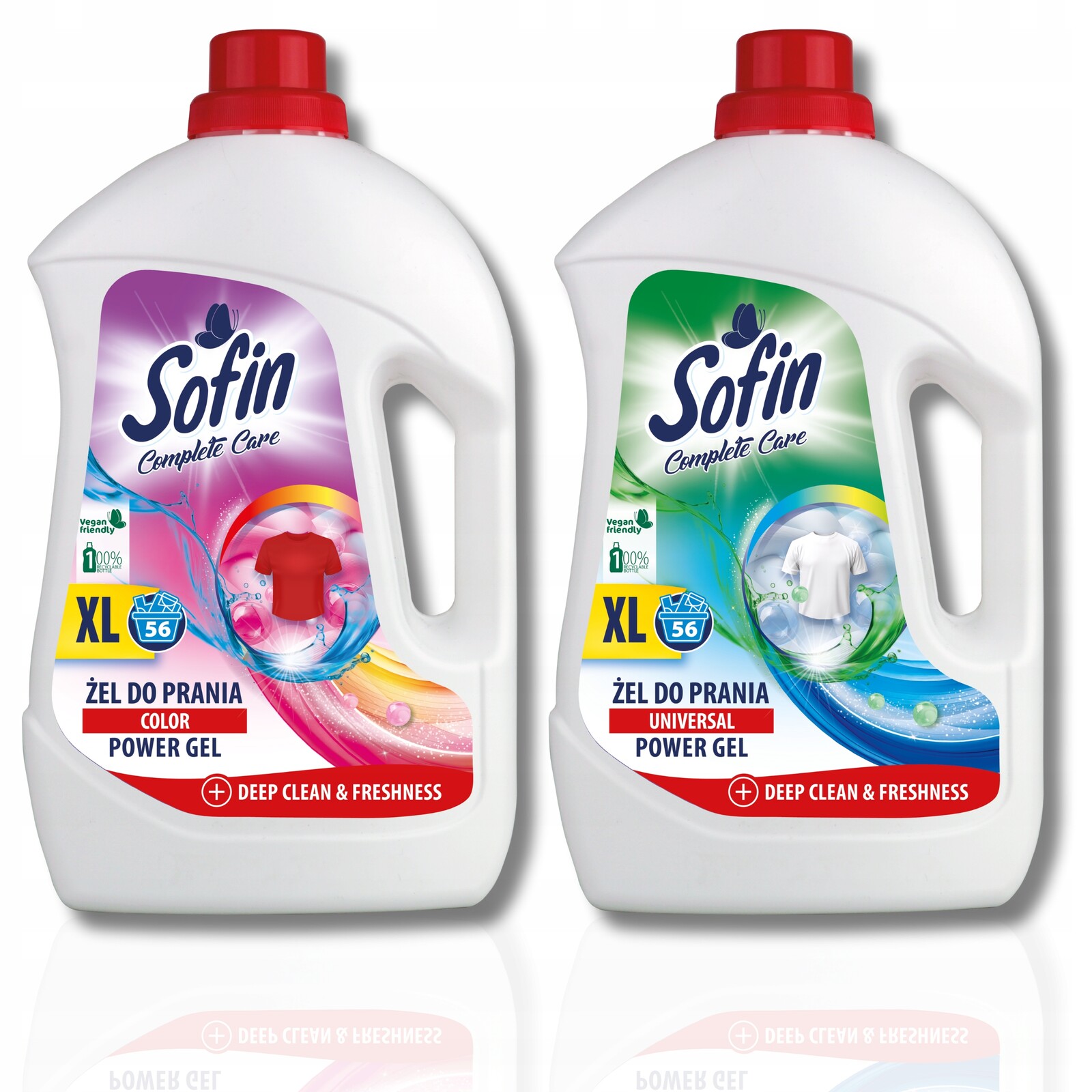 Sofin Gel na praní barev bílé barvy Deep Clean Výkonný Účinný 5 l 112 praní