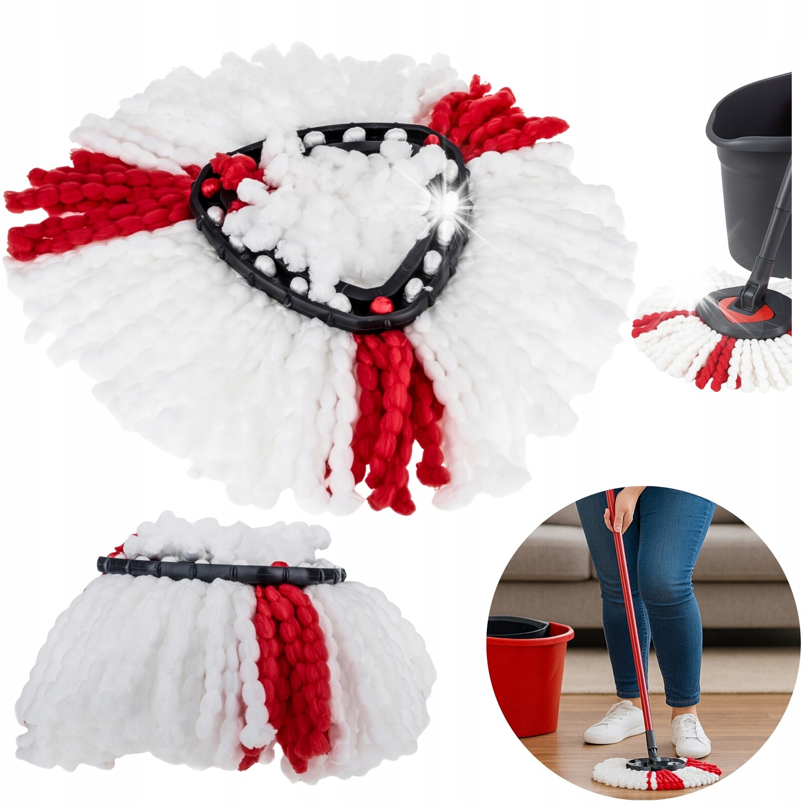 Vložka do mopu Vileda Tubo Easy Wring z pevného mikrovlákna Purey