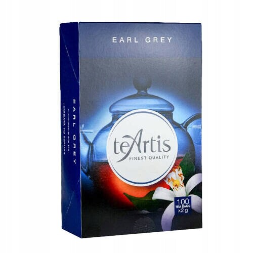 Čaj Teartis earl grey 100 x 2 g