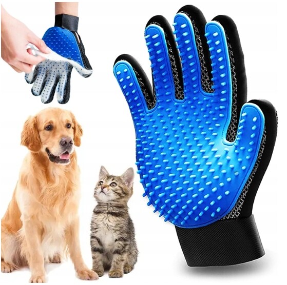 Rukavice Na Vyčesávání Zvířat Kartáč Zastřihovač Hřeben Odstraňuje Srst