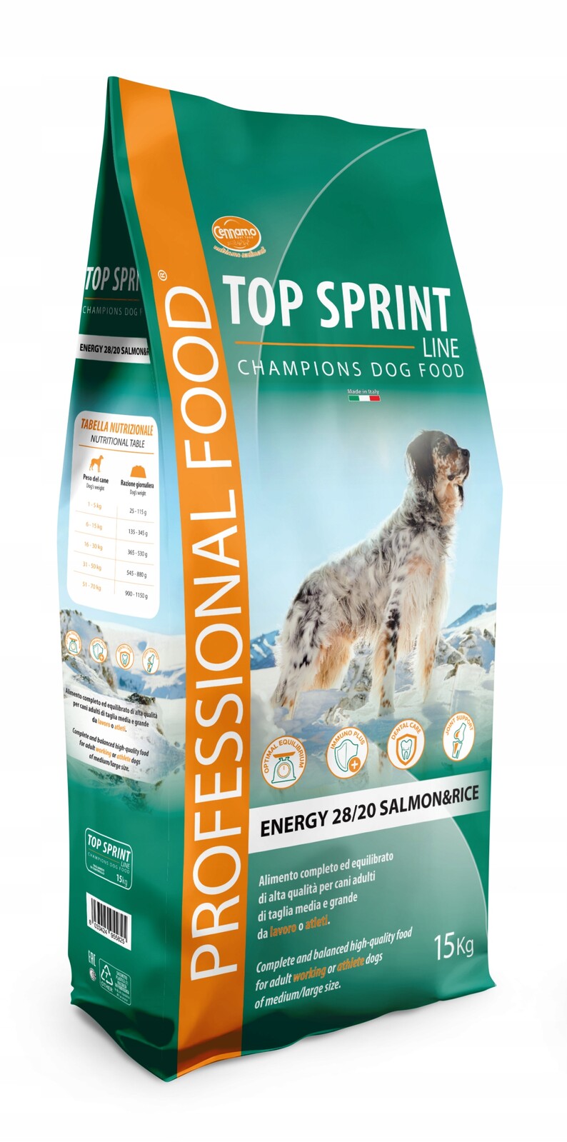 Top Sprint Premium Energy 28/20 Lososová Rýže 15 Kg * Cennamo *
