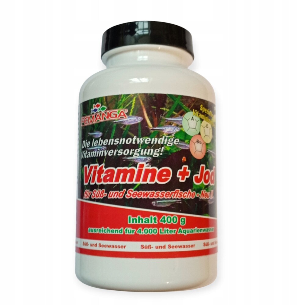 Vitamíny A Jód Pro Ryby A Rostliny, Akvárium Femanga, Vitamín 400 G