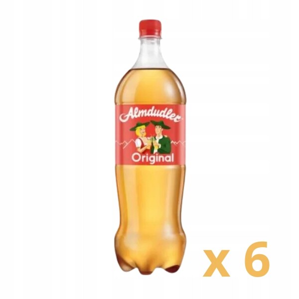 Sada 6 x sycený bylinný nápoj Almdudler Original 1,5 l