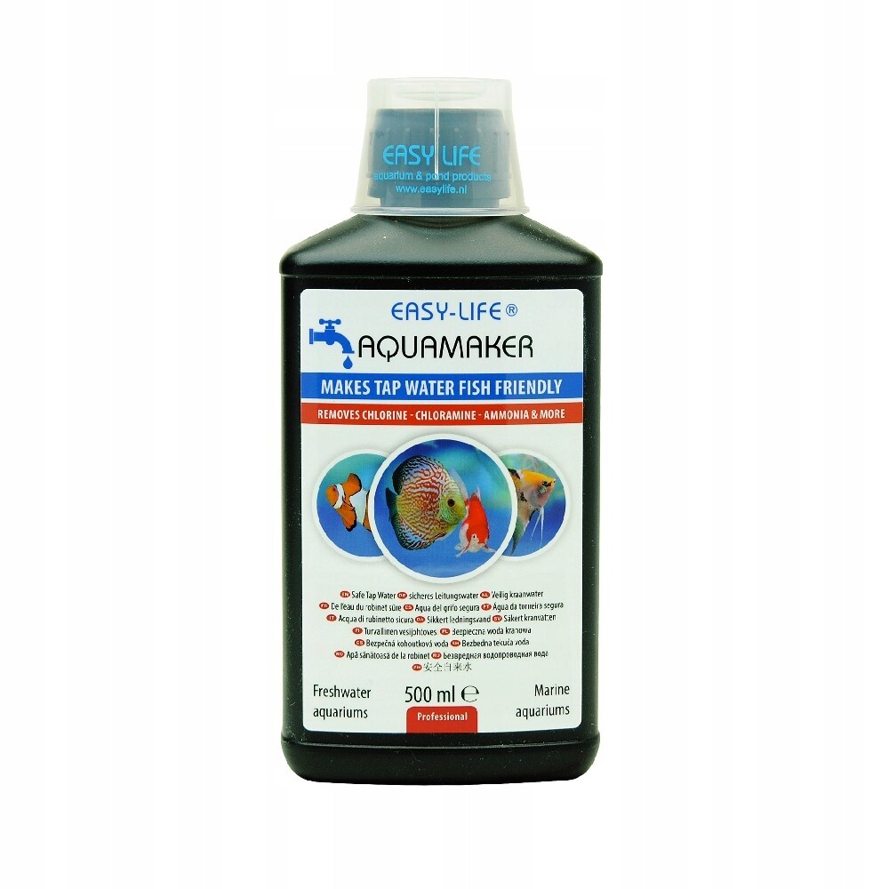 Čistič Vody Pro Kohoutkové Akvárium Přípravek Easy Life Aquamaker 500 ML