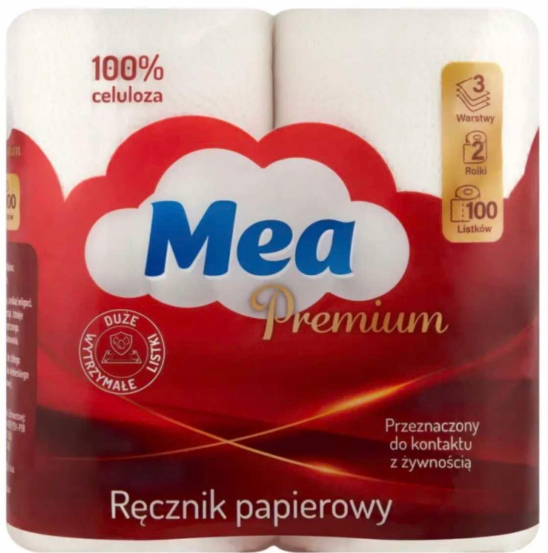 8 x Papírový ručník XXL Mea Premium, 2 role, bílý, silný, vysoce savý