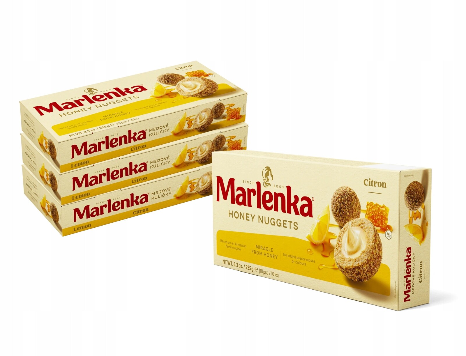 Marlenka Akce 3+1 Citrónové Medové kuličky 4 x 235 g