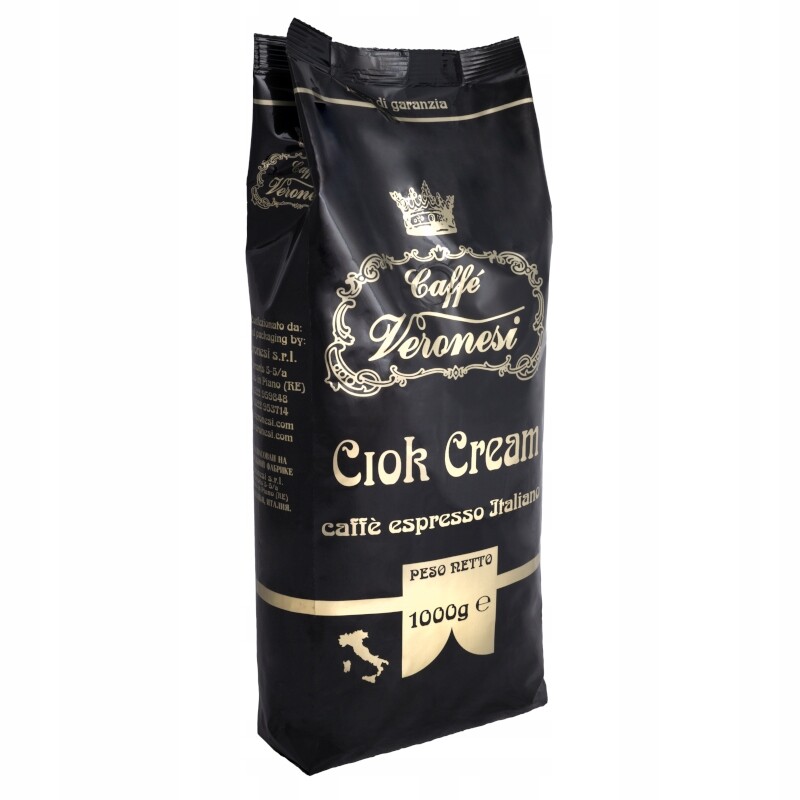 Veronesi Ciok Cream Káva káva Italská míchaná Arabica Robusta 1kg