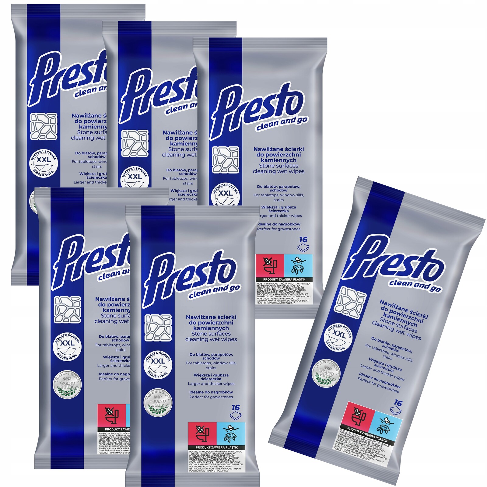 6 x Presto utěrky, desky, schody, kamenné náhrobky