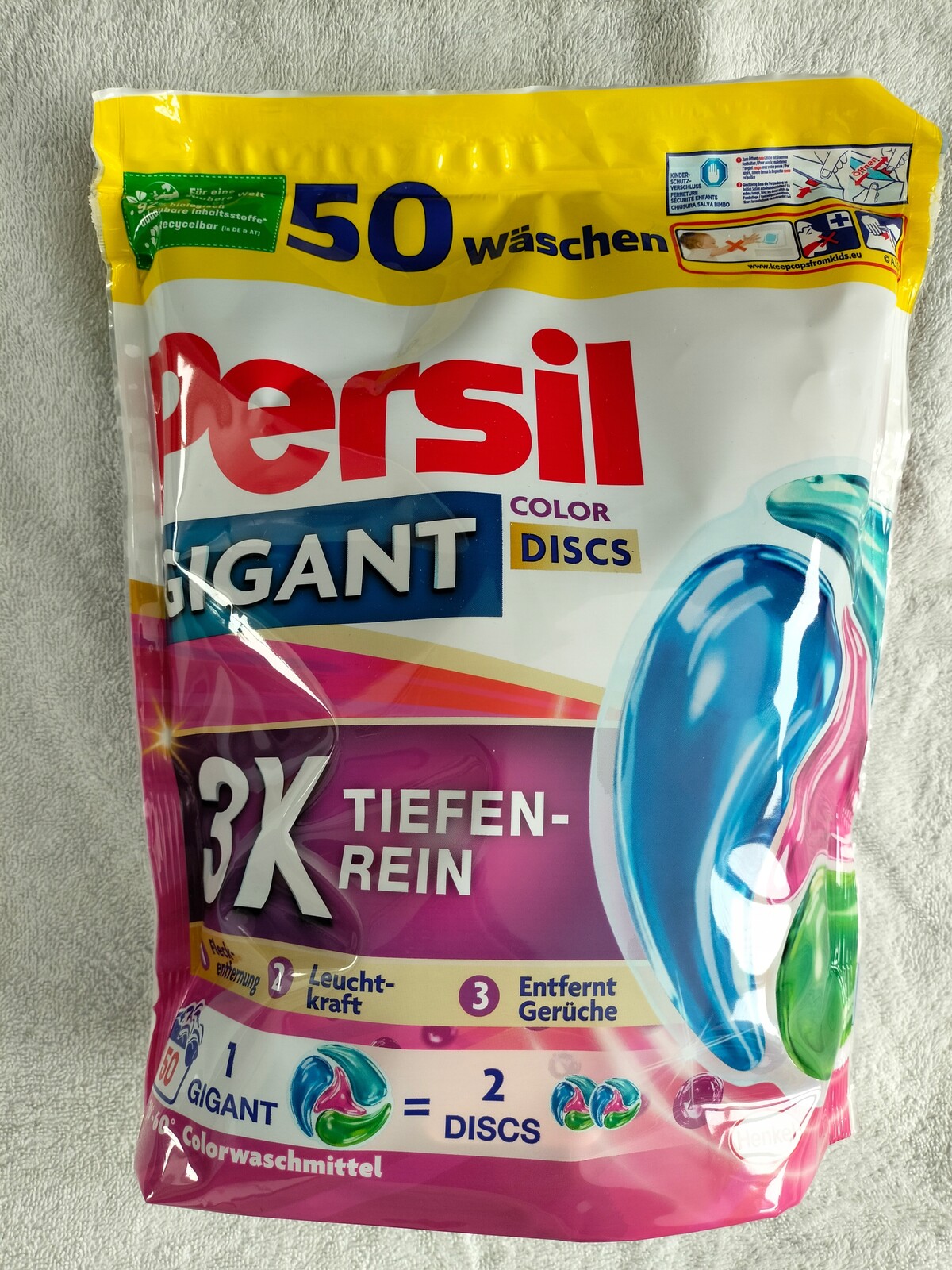Persil Gigant Color Discs Prací Kapsle 50 Dávek