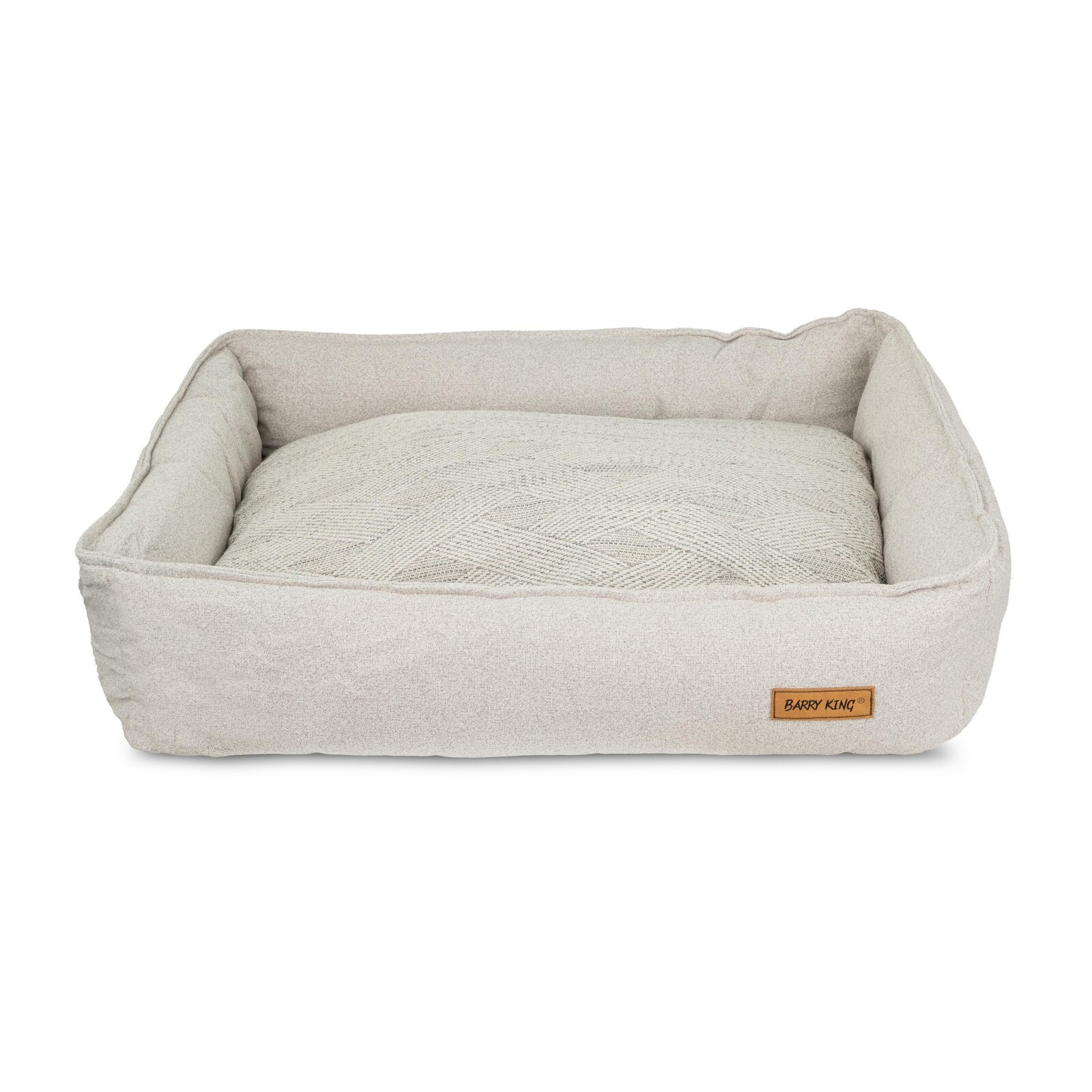 Pelíšek pro psa, světle šedý, 70*55*16 cm, se zámkem