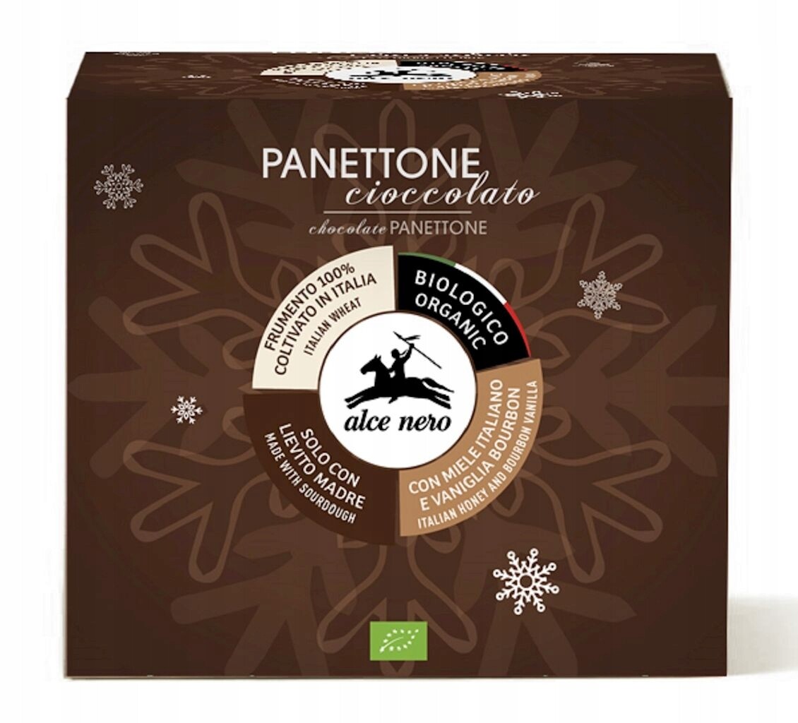 Bábovka Panettone Cioccolato Bio 750 g Alce Nero (sezónní Produkt)