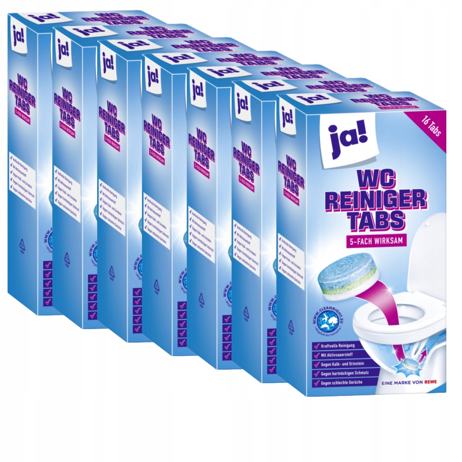 Tablety odvápňovače Cubes Toalety Wc 1 6 Ks X7=1 12 Ks 4fázové