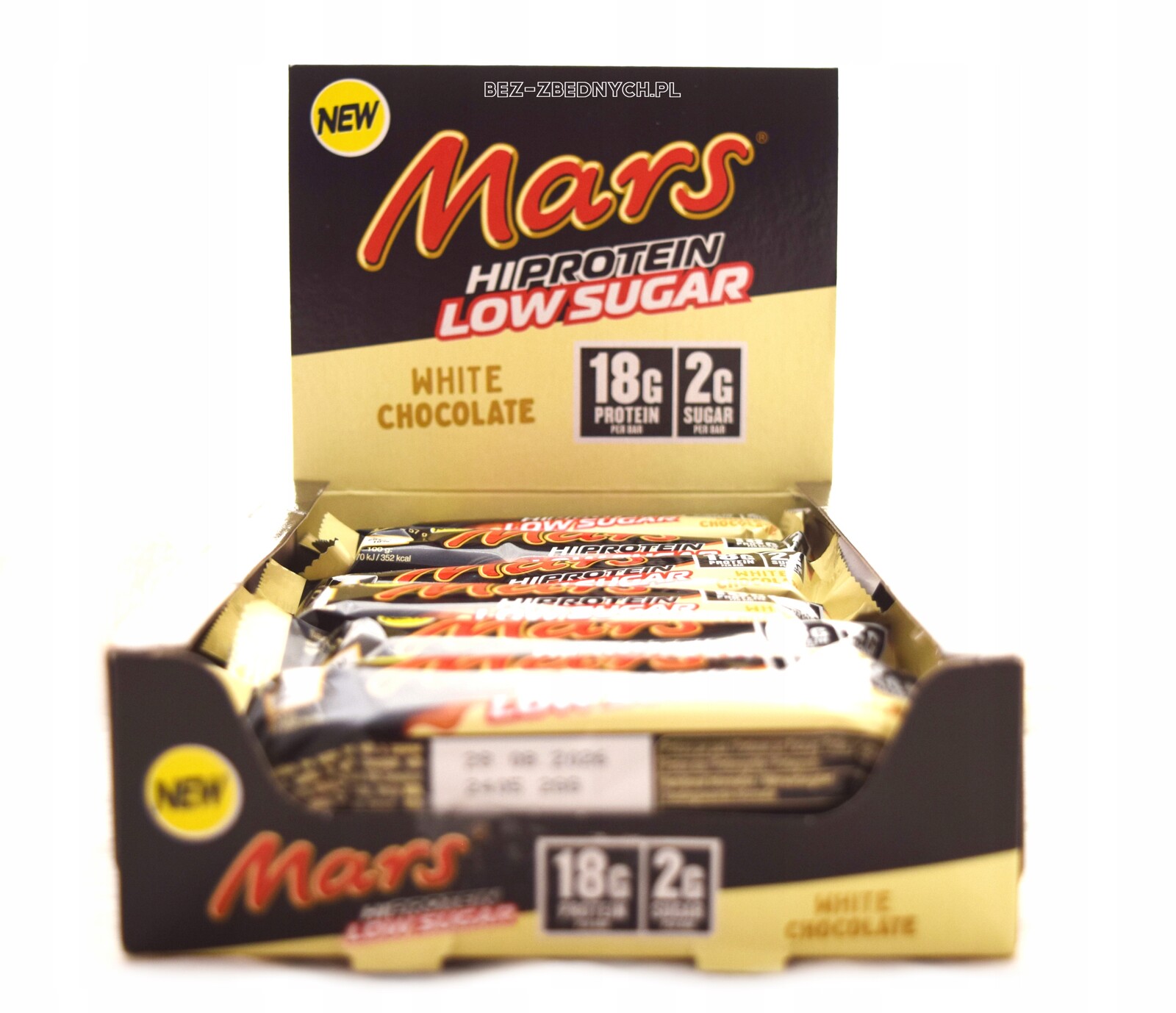Mars HiProtein Low Sugar bílá čokoládová tyčinka 57g Proteinová Tyčinka Fit