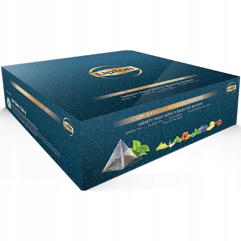 Sada čajů Lipton Exclusive Variety Pack 108 pyramidek, černá, ovocná