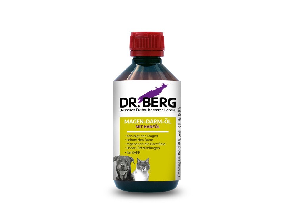 Dr. Berg „Žaludek a střeva“ s konopným olejem pro psa 250 ml