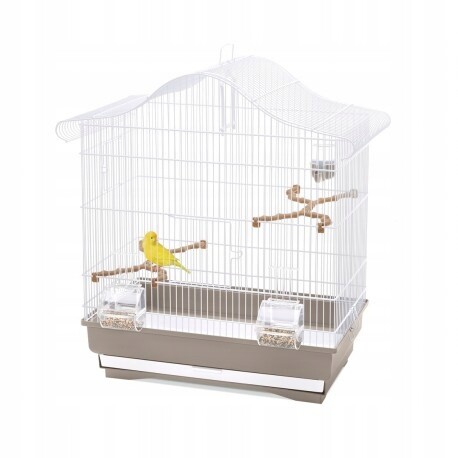 Serena Plus, klec pro ptáky, bílá/tmavě béžová, 40 x 63,5 cm