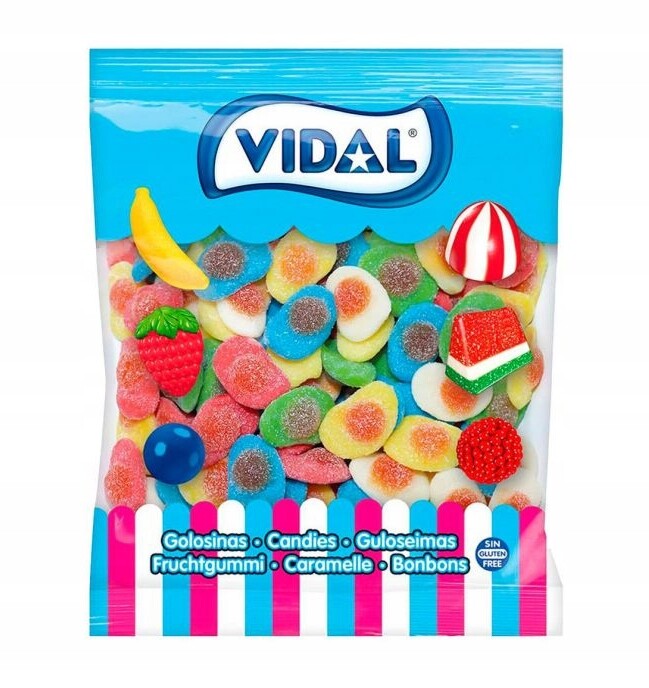 Vidal želé bonbony sázená vejce barevná a ovocná 1,5 kg