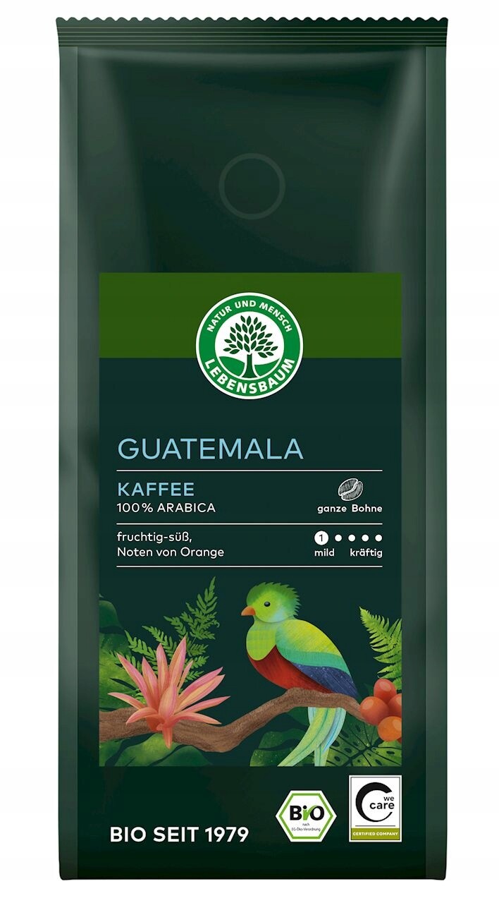 Káva Zrnka Arabica 100% Guatemala Bio 250 g Lebensbaum