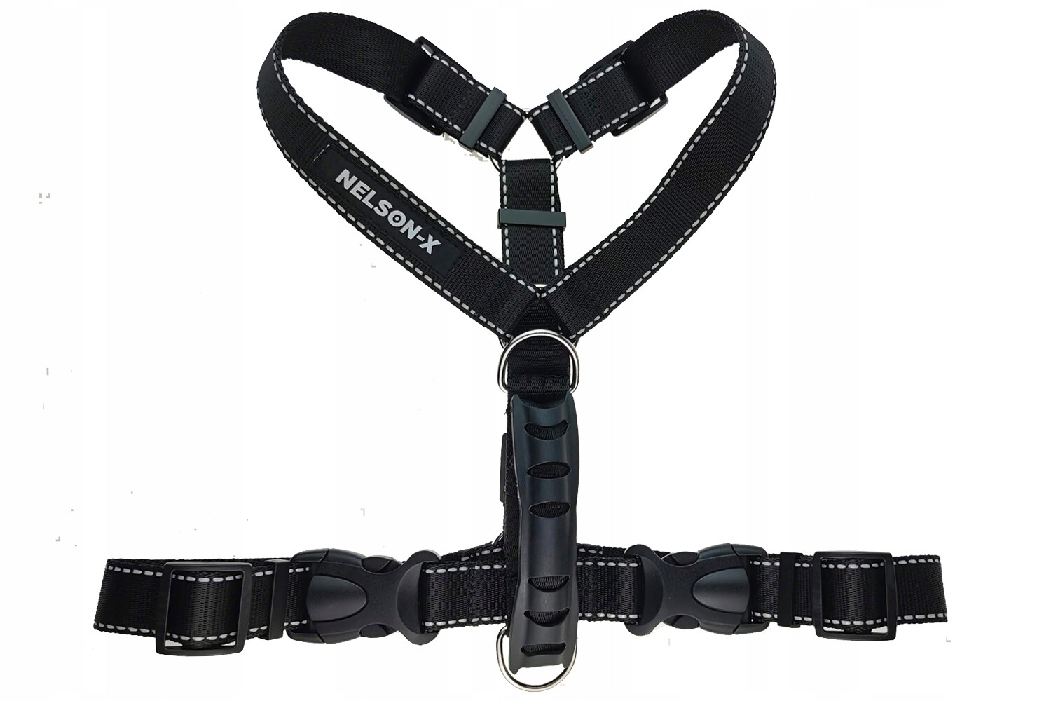 Postroj Pro Hlídací Psy Nelson-x Reflexní S Rukojeťí XXL Kvalita Od Polský Výrobce