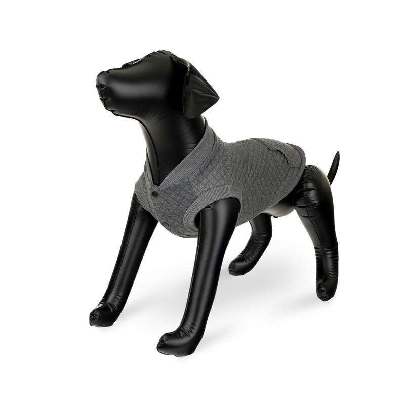 Mikina pro psa, šedá, prošívaná, velikost 7XL, 80