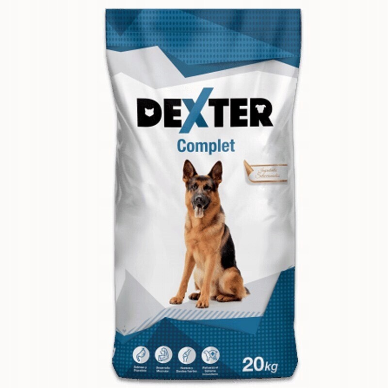 Suché krmivo pro psy Dexter Complete pro psy velkých plemen o hmotnosti 20 kg