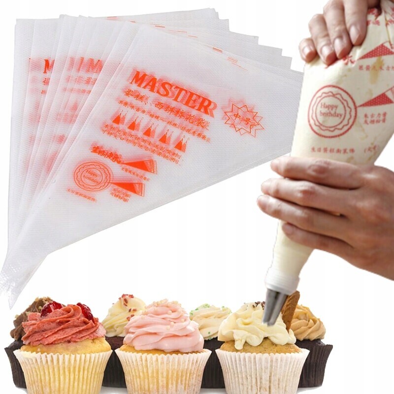 Cukrářský Sáček sáček 100 ks M zdobička na dortové koláče 888