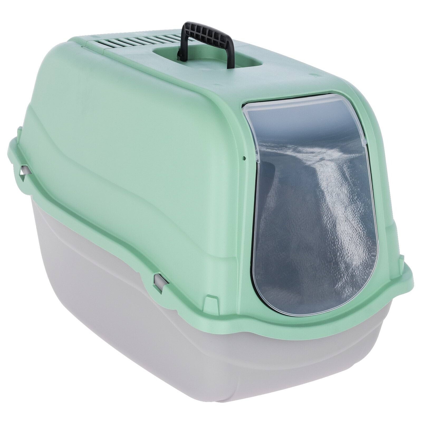 Kočičí Toaleta Minka, světle šedá/mátová, 57 x 39 x 41 cm, Kerbl C.A-80976