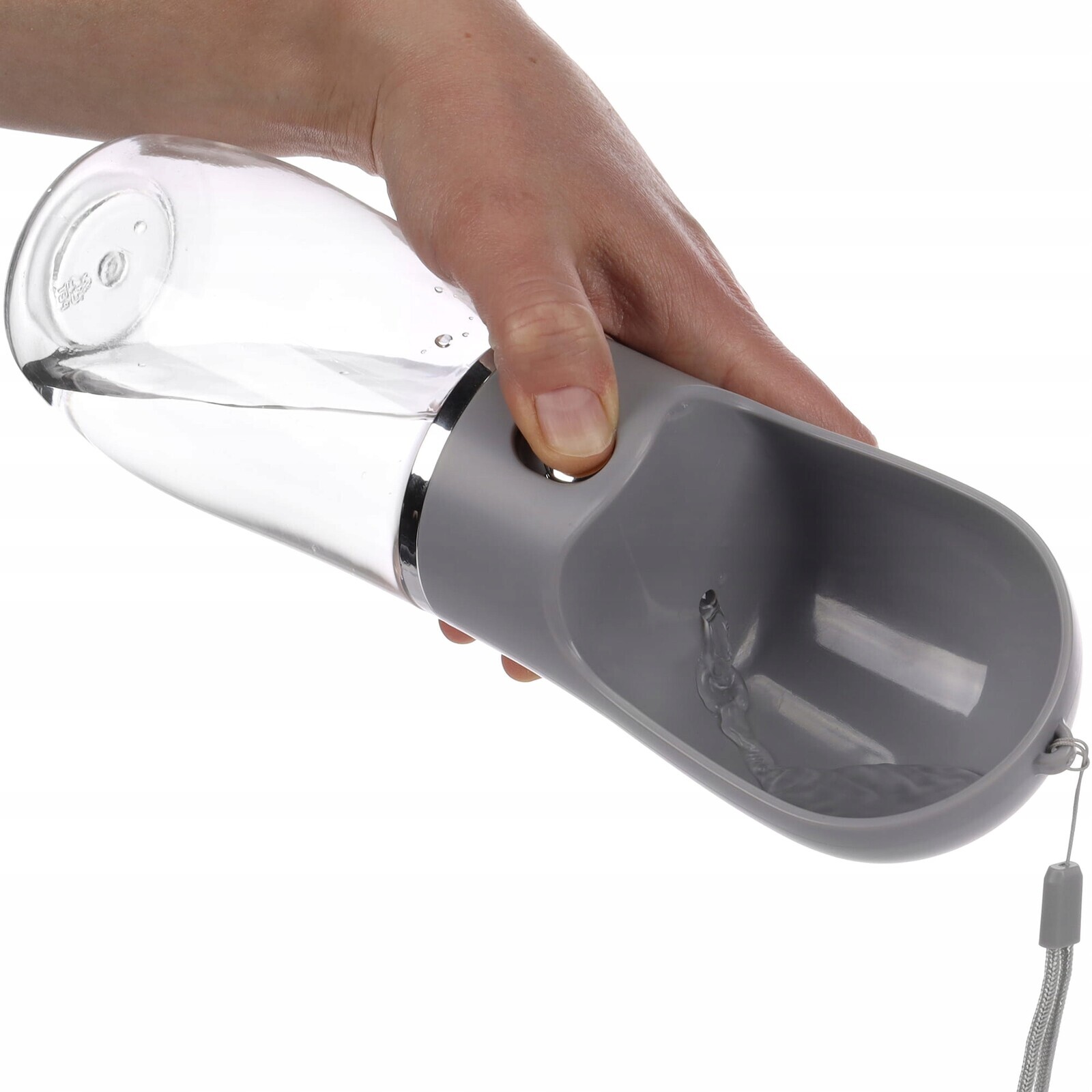 Cestovní láhev pro psa/kočku s dávkovačem Archie Flamingo šedá