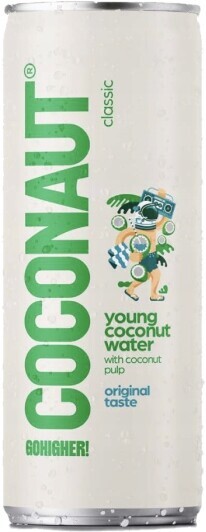 Sada 20 Kusů: Kokosová voda neperlivá s Pulpou Coconaut 0,32 l