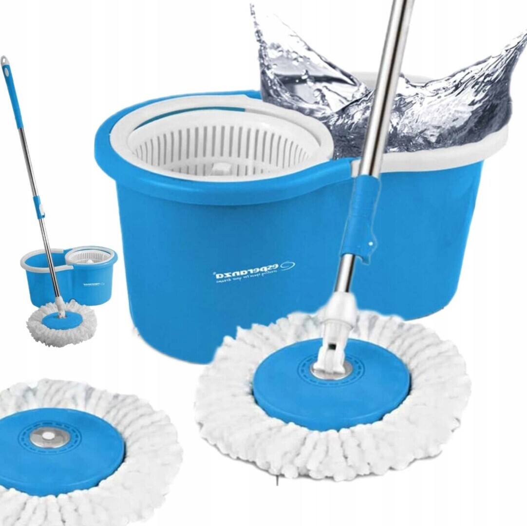 Mop S Kbelíkem Rotační Rotační Perfect Clean 360 3v1 Mikrovláknová Sada
