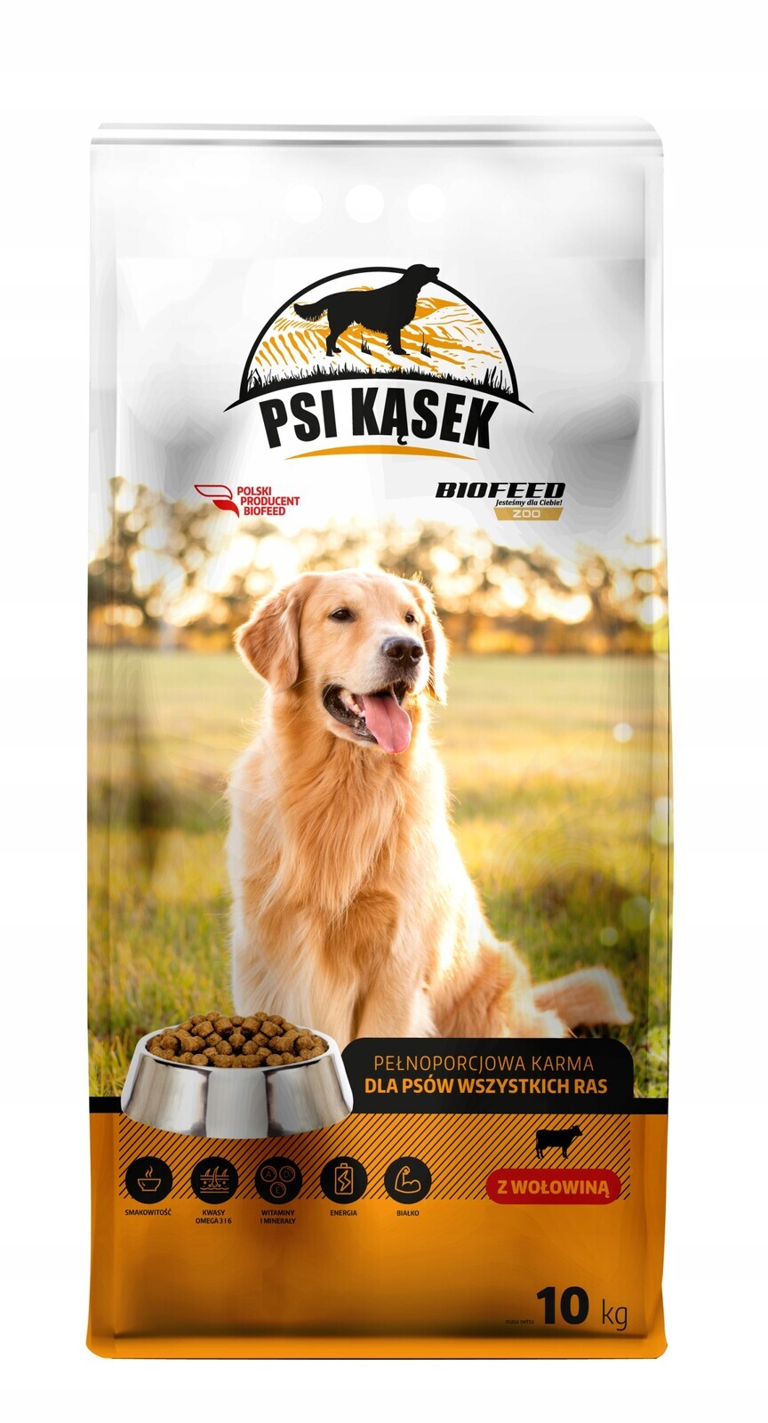 Psi Kousek Biofeed Krmivo pro psy s hovězím masem 10 kg
