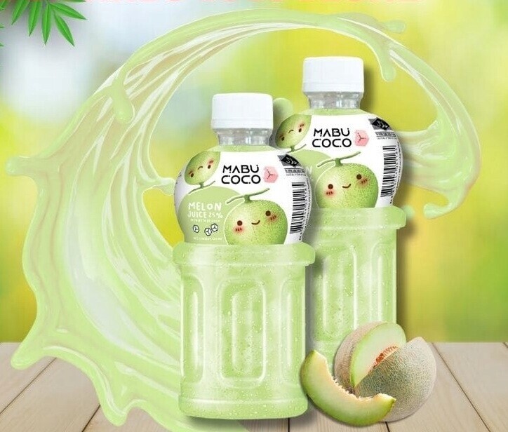 Ovocný nápoj s kokosovou želé Mabu Coco –příchuť Meloun (24x320 ml)