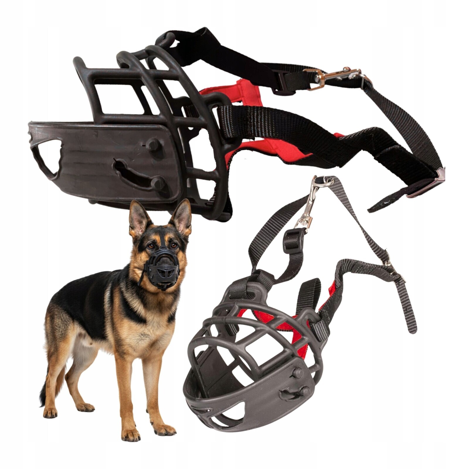 Náhubek pro Velkého psa Fyziologický gumový nastavitelný s otvorem XL (5)