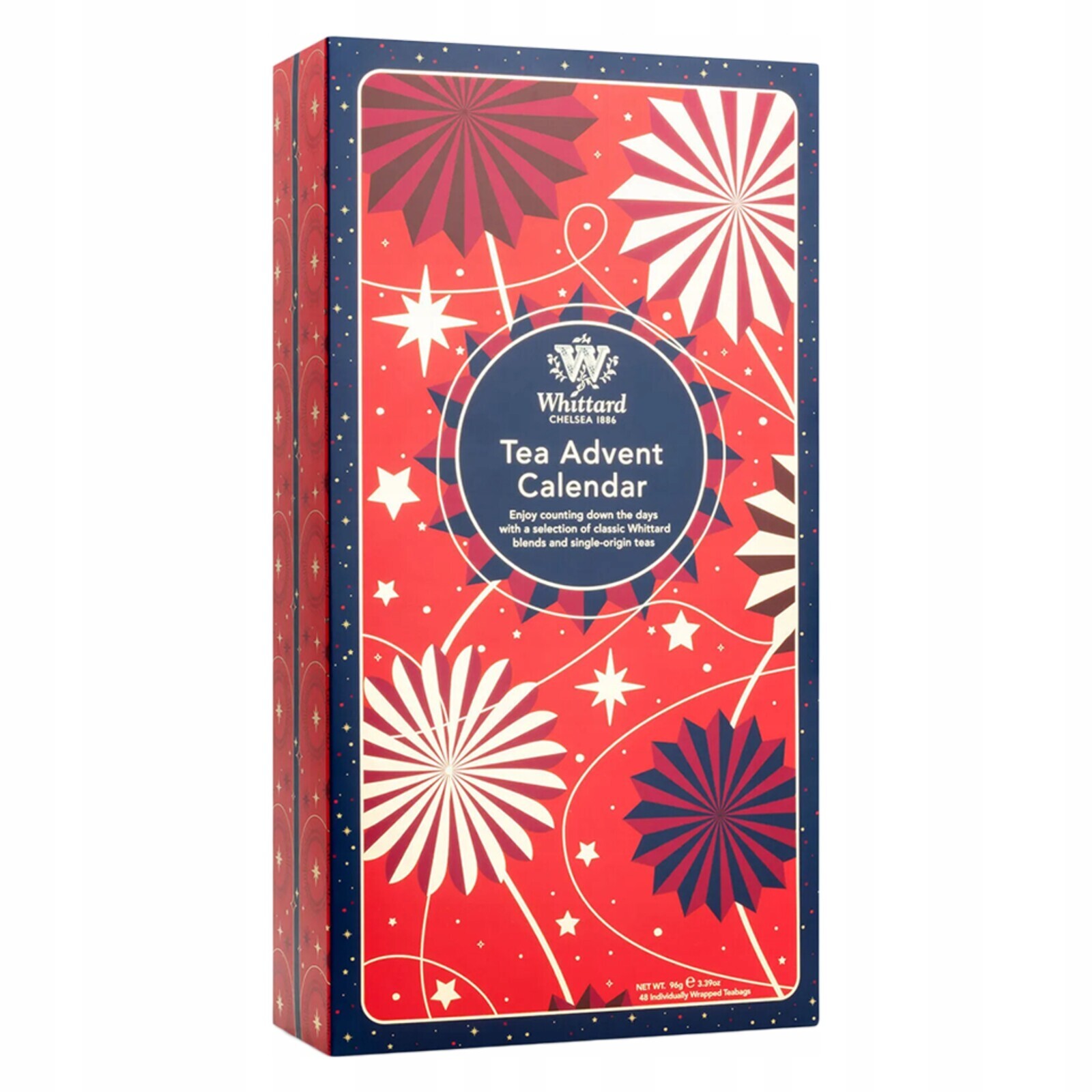 Sada adventních kalendářů Whittard of Chelsea Tea, 24 × 2 ks